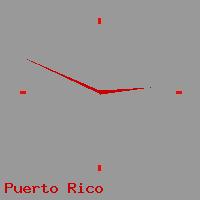 Best call rates from Australia to PUERTO RICO. This is a live localtime clock face showing the current time of 1:42 am Wednesday in Puerto Rico.